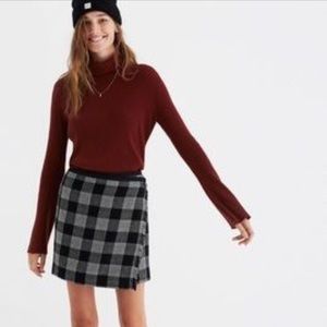 Madewell Tartan Wrap Mini Skirt